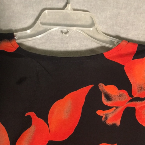 SOLITAIRE Long Line Mandarin Style Oversized Relaxed Fit V Neck Comfy Button Top - Picture 4 of 16